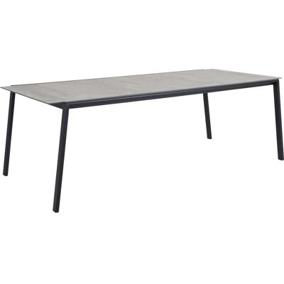 Brafab Lyra Gartentisch - 220x100 cm, Schwarz/Sand, Aluminium Brafab Lyra Gartentisch - 220x100 cm, Schwarz/Sand, Aluminium