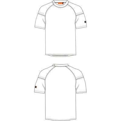 Tranemo Flammehemmende T-skjorte - Gul/Navy 2XL Tranemo Flammehemmende T-skjorte - Gul/Navy 2XL