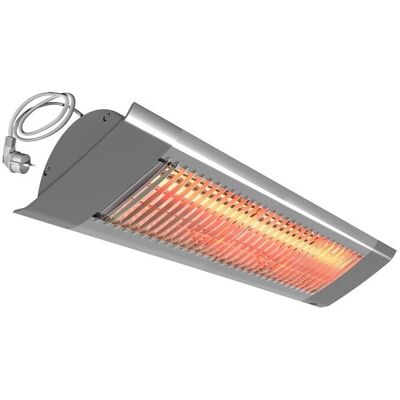 Frico IHC18 infraröd värmare - 1750W, IP44, RAL 9006 Frico IHC18 infraröd värmare - 1750W, IP44, RAL 9006