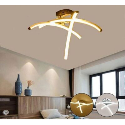 Lustre Moderne STOEX - Lampe de Plafond LED Courbée - 3 Pièces Forme d'Onde - Publicité Lustre Moderne STOEX - Lampe de Plafond LED Courbée - 3 Pièces Forme d'Onde - Publicité