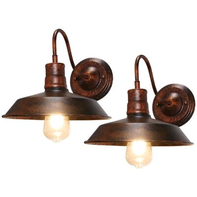 Nostalgic Rusty Metal Vintage Wall Lamp - Wall Light Nostalgic Rusty Metal Vintage Wall Lamp - Wall Light