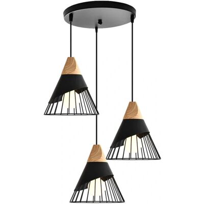 Stoex - Pendant Lamp Modern Industrial Black - 60W E27 Stoex - Pendant Lamp Modern Industrial Black - 60W E27