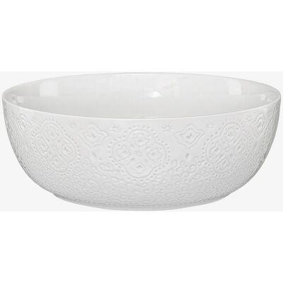 Cult Design - Serveringsskål - Hvid - Relief mønster - Nordisk & Orientalsk stil Cult Design - Serveringsskål - Hvid - Relief mønster - Nordisk & Orientalsk stil