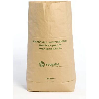 Svenco 2-Lagers 125L Kraftpapperpåse - Papperssäck Svenco 2-Lagers 125L Kraftpapperpåse - Papperssäck