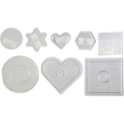 Creativ Company 75319 kunsthåndværk/legetøj - Pegboard 7-15cm gennemsigtig 8 design Creativ Company 75319 kunsthåndværk/legetøj - Pegboard 7-15cm gennemsigtig 8 design