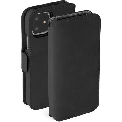 Krusell nahkainen lompakkokotelo iPhone 11 - Musta Krusell nahkainen lompakkokotelo iPhone 11 - Musta