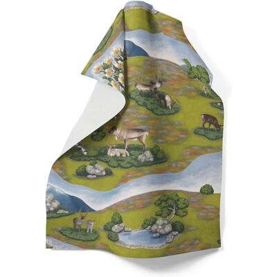 Kjøkkenhåndkle Arvidssons Textil Renvandring - Reinsdyrmønster - 65x85cm - Grønn Kjøkkenhåndkle Arvidssons Textil Renvandring - Reinsdyrmønster - 65x85cm - Grønn
