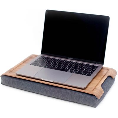 Bosign Mini Laptray - Sklisikker, valnøtt/grå Bosign Mini Laptray - Sklisikker, valnøtt/grå