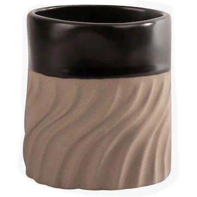 Byon Kuppi Swirl Svart/Beige Unisex - Kaffekopp Byon Kuppi Swirl Svart/Beige Unisex - Kaffekopp