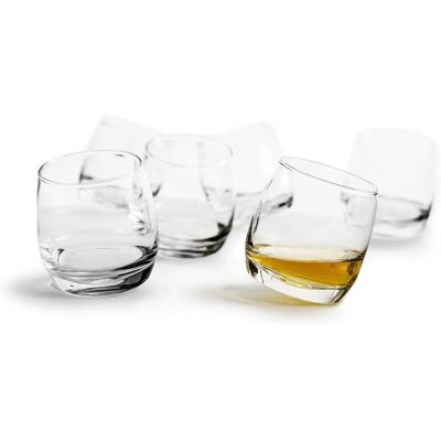 Sagaform Set 6 Whiskygläser mit abgerundetem Boden Sagaform Set 6 Whiskygläser mit abgerundetem Boden