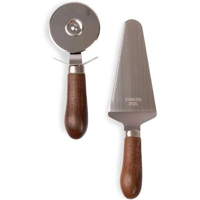 Sagaform Wenge Rostfritt stål pizzaset och tårtset - Pizzaset och tårtset Sagaform Wenge Rostfritt stål pizzaset och tårtset - Pizzaset och tårtset