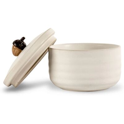 Sagaform Ellen Opbergpot - Beige - 13,5cm Sagaform Ellen Opbergpot - Beige - 13,5cm