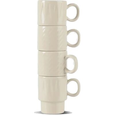 Sagaform - Coffee & More Espressokopper - Beige - Sett med 4 Sagaform - Coffee & More Espressokopper - Beige - Sett med 4