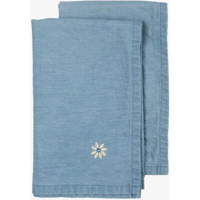 Sagaform Eden Denim Serviet - Blå - 2 stk Sagaform Eden Denim Serviet - Blå - 2 stk