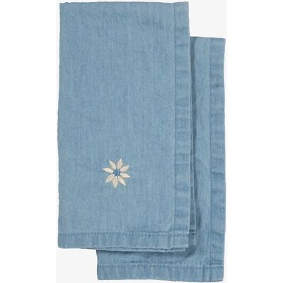 Sagaform Eden Denim Køkkenhåndklæde - 2 stk. - Blå Sagaform Eden Denim Køkkenhåndklæde - 2 stk. - Blå
