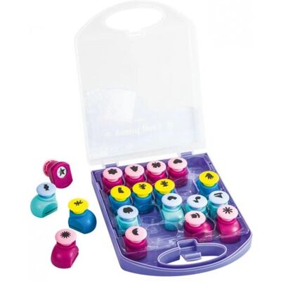 Playbox Motivstans Set 19 - Kreativa stansar med förvaringslåda Playbox Motivstans Set 19 - Kreativa stansar med förvaringslåda