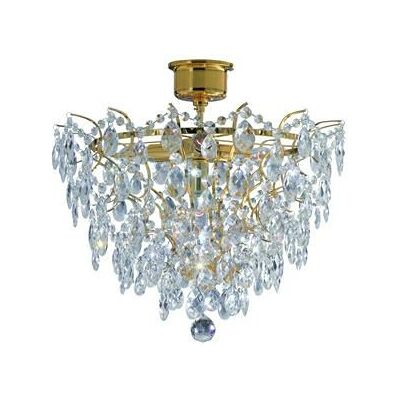 Rosendal taklampa - Kristall, Guld, E14 Rosendal taklampa - Kristall, Guld, E14