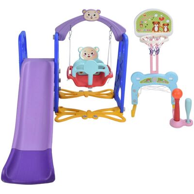 Eosnow - 5-in-1 - Blau - Basketballkorb - Schaukelset Eosnow - 5-in-1 - Blau - Basketballkorb - Schaukelset
