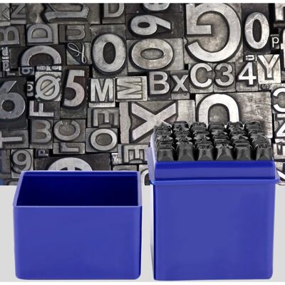EOSNOW - Letter & Number Punch Set - 6 mm - Acciaio al carbonio - Strumento etichettatura pelle EOSNOW - Letter & Number Punch Set - 6 mm - Acciaio al carbonio - Strumento etichettatura pelle