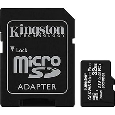 Kingston 32GB MicroSD Card - Class 10 - Includes Adapter Kingston 32GB MicroSD Card - Class 10 - Includes Adapter
