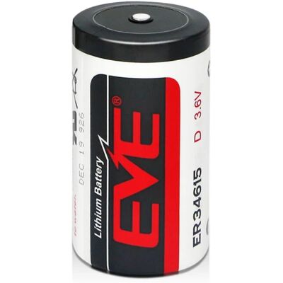 EVE ER34615 / D Batterie - 19000mAh, 3.6V, Li-SOCl2 EVE ER34615 / D Batterie - 19000mAh, 3.6V, Li-SOCl2
