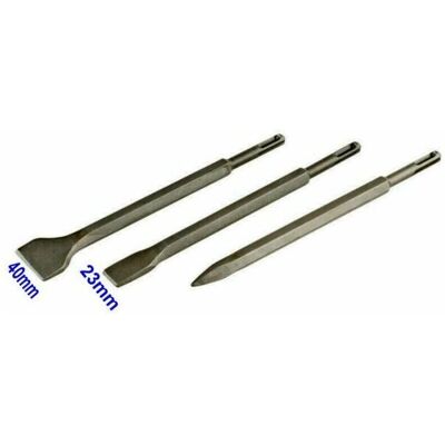 EXSENSA - Kit 3 scalpelli SDS Plus - 2 Spatole EXSENSA - Kit 3 scalpelli SDS Plus - 2 Spatole