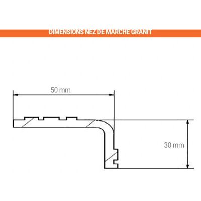 MATISÈRE - 240418/10 - Inox 304 - 50x30mm - Stufenansatz MATISÈRE - 240418/10 - Inox 304 - 50x30mm - Stufenansatz