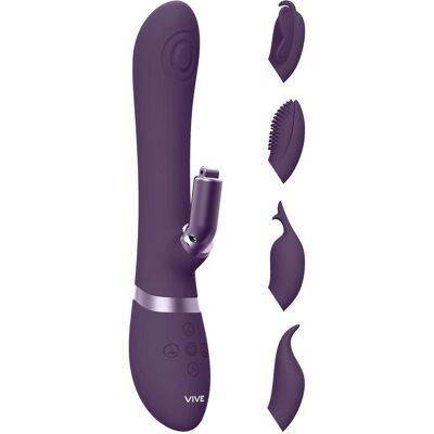 VIVE Etsu Luxe Vibrator - 4 housses - Point G & Clitoris VIVE Etsu Luxe Vibrator - 4 housses - Point G & Clitoris