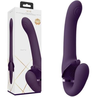 Vive SATU Rechargeable Strapless Strap-On - Stimulation G et Clitoris Vive SATU Rechargeable Strapless Strap-On - Stimulation G et Clitoris