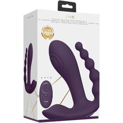 Vive de Shots Kata Vibrador - Penetração dupla - 3 Motores Vive de Shots Kata Vibrador - Penetração dupla - 3 Motores
