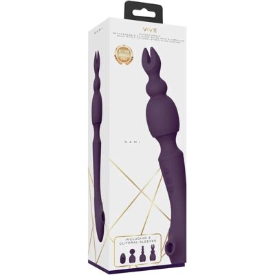 VIVE Nami Vibromasseur Wand - 10 Fonctions, Étanche, Silicone VIVE Nami Vibromasseur Wand - 10 Fonctions, Étanche, Silicone
