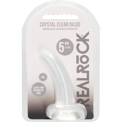 Dildo Crystal Clear Realrock 11,5cm - Transparent - G-spot & Prostate Dildo Crystal Clear Realrock 11,5cm - Transparent - G-spot & Prostate