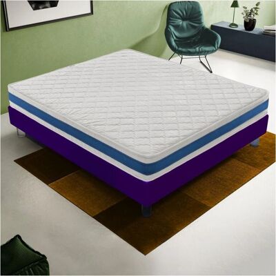 Marca Modelo - Colchón ortopédico transpirable Water Foam - 135x190 cm - H4 Marca Modelo - Colchón ortopédico transpirable Water Foam - 135x190 cm - H4