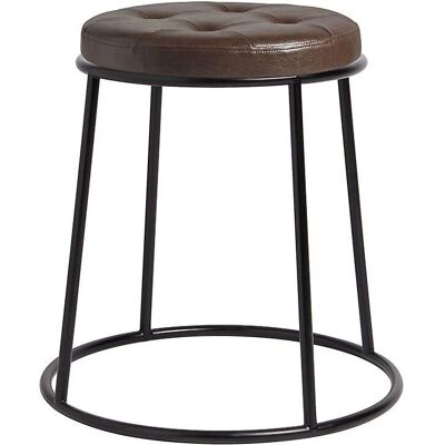 Netfurniture Ducat 45 - Marco en métal noir - Siège marron vintage - Tabouret - Publicité Netfurniture Ducat 45 - Marco en métal noir - Siège marron vintage - Tabouret - Publicité
