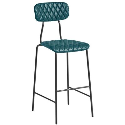Tabouret de bar Nara Vintage Teal à couture diamantée par Netfurniture - Publicité Tabouret de bar Nara Vintage Teal à couture diamantée par Netfurniture - Publicité