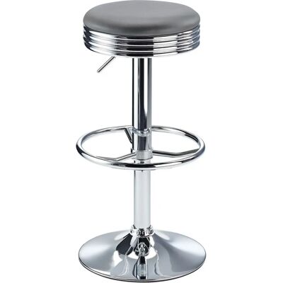 Netfurniture Calif Tabouret de bar réglable - Gris - Tabouret de bar - Publicité Netfurniture Calif Tabouret de bar réglable - Gris - Tabouret de bar - Publicité