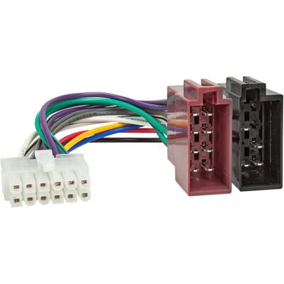 Sound-way - Adaptador de radio ISO para coche, cable de conexión y conector - Cableado de arnés de radio Sound-way - Adaptador de radio ISO para coche, cable de conexión y conector - Cableado de arnés de radio