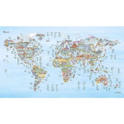Awesome Maps Mapa Los Mejores Lugares De Pesca Del Mundo Multicolor - Mapa Awesome Maps Mapa Los Mejores Lugares De Pesca Del Mundo Multicolor - Mapa