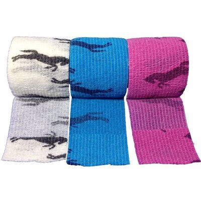 LisaCare Bende autoadesive per cavalli - 5 cm x 4.5 m - 3 pezzi Bendaggio LisaCare Bende autoadesive per cavalli - 5 cm x 4.5 m - 3 pezzi Bendaggio