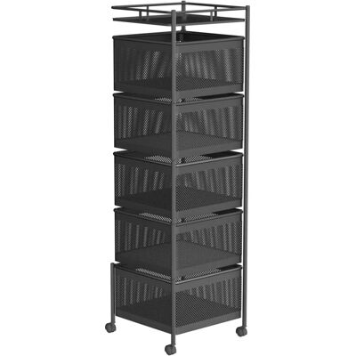 T-Lovendo - FH-DR1665B - Giratorio - Carrito de almacenamiento T-Lovendo - FH-DR1665B - Giratorio - Carrito de almacenamiento