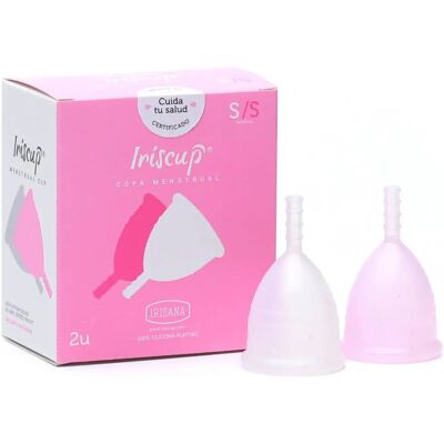 Irisana Menstrual Cup Pack - Rosa/Transparant, Größe L Irisana Menstrual Cup Pack - Rosa/Transparant, Größe L