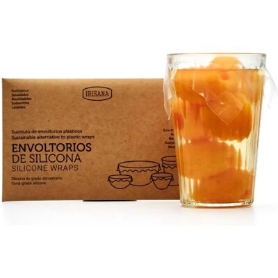 Envoltorios reutilizables de silicona Irisana - Set de 4 Envoltorios reutilizables de silicona Irisana - Set de 4