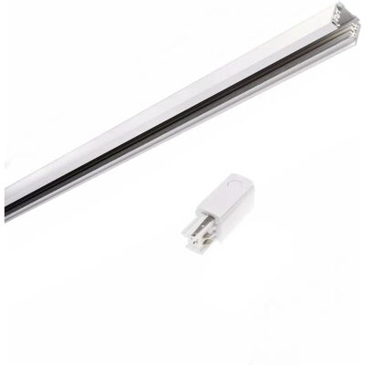 Silamp Rail Triphasé LED 1m Blanc - Publicité Silamp Rail Triphasé LED 1m Blanc - Publicité