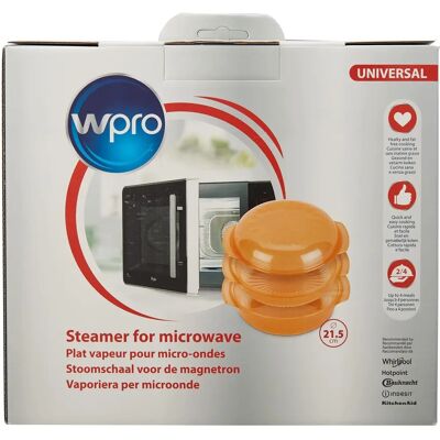 Accessoire micro-ondes WPRO - Assiette vapeur ronde 1,5L Accessoire micro-ondes WPRO - Assiette vapeur ronde 1,5L