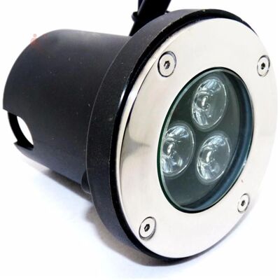 Projecteur Extérieur Silamp Inox 3W - IP65 - 80° - Publicité Projecteur Extérieur Silamp Inox 3W - IP65 - 80° - Publicité