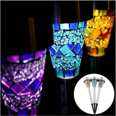 TRADE SHOP TRAESIO - 3 Pezzi Lampade Luce Solare Giardino Esterni TRADE SHOP TRAESIO - 3 Pezzi Lampade Luce Solare Giardino Esterni