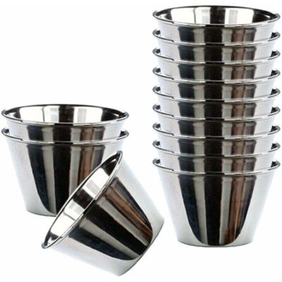 Trade Shop Traesio Set 12 Mini Stampi in Acciaio Inox - 9cm - Stampo Trade Shop Traesio Set 12 Mini Stampi in Acciaio Inox - 9cm - Stampo