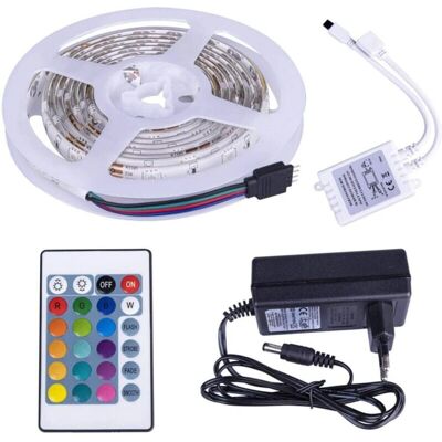 Trade Shop Striscia LED RGB 5m Impermeabile 24V 300 LED Trade Shop Striscia LED RGB 5m Impermeabile 24V 300 LED