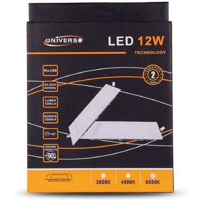 Trade Shop - Pannello Led Slim - Blanco Frío - Cuadrado - Panel LED Trade Shop - Pannello Led Slim - Blanco Frío - Cuadrado - Panel LED