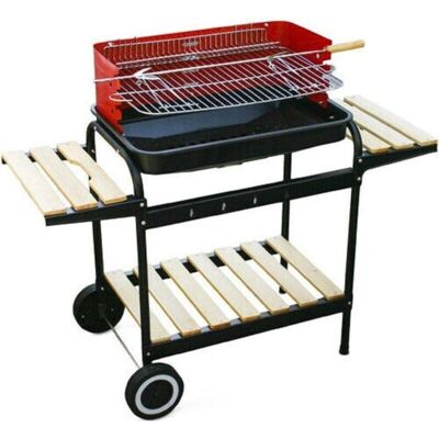 Carrello BBQ Trade Shop - Legno & Metallo - Portatile - 105x45cm Carrello BBQ Trade Shop - Legno & Metallo - Portatile - 105x45cm